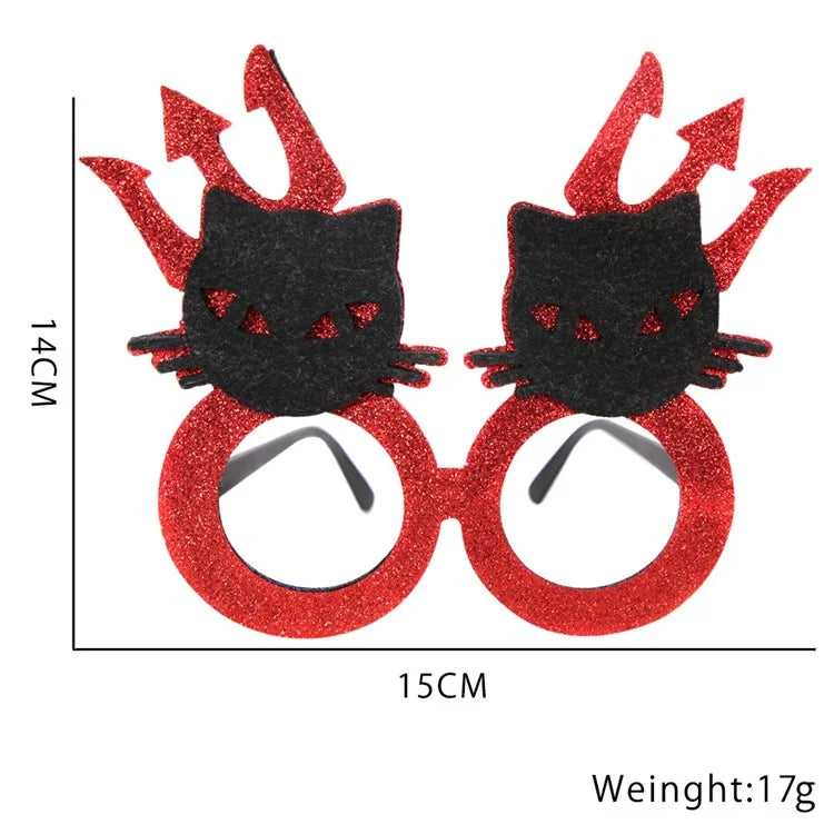 5Pcs / Set Halloween Eyeglasses Spider Pumpkin Ghost Bat Adult Kid Glasses Halloween Photo Props