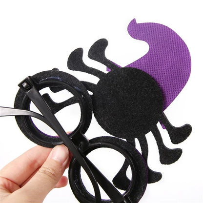 5Pcs / Set Halloween Eyeglasses Spider Pumpkin Ghost Bat Adult Kid Glasses Halloween Photo Props