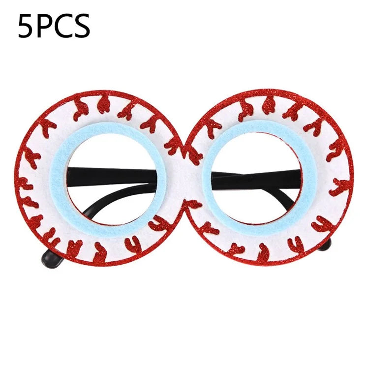 5Pcs / Set Halloween Eyeglasses Spider Pumpkin Ghost Bat Adult Kid Glasses Halloween Photo Props Frame