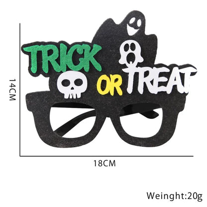 5Pcs / Set Halloween Eyeglasses Spider Pumpkin Ghost Bat Adult Kid Glasses Halloween Photo Props