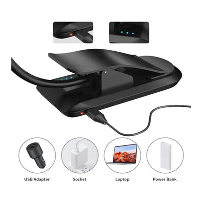 8034 Clip-on Reading Light 360 Degree Gooseneck Stepless Dimming Table Lamp