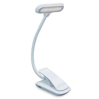 8034 Clip-on Reading Light 360 Degree Gooseneck Stepless Dimming Table Lamp