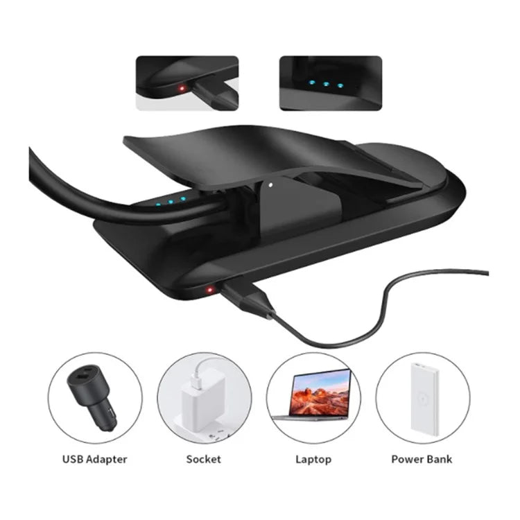 8034 Clip-on Reading Light 360 Degree Gooseneck Stepless Dimming Table Lamp