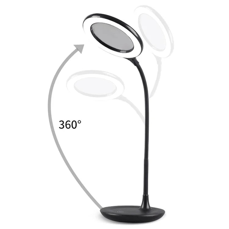 ST-8023 Eye Protection Reading Light Touch Control Desk Lamp with 3 Brightness Modes, Larger Light Circle