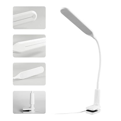 ST-8029 USB Powered Clip-on LED Reading Light Stepless Dimming Touch Control Table Lamp