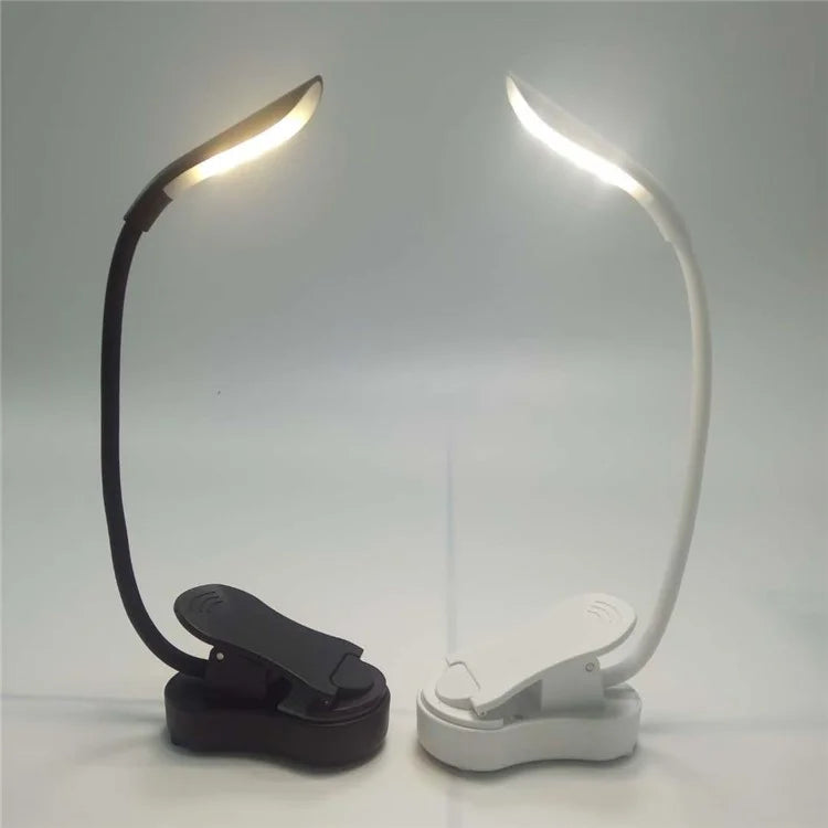 ST-8026 Clip Design LED Light 3 Color Temperature Dormitory Rechargeable Reading Lamp