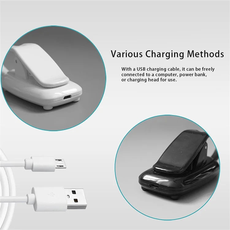 ST-8021 3 Color Temperature Clip-on LED Light Home Dormitory USB Charging Reading Lamp