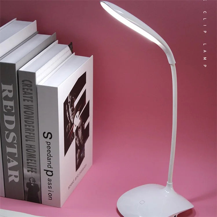 8015A Touch Control Desk Lamp 3 Brightness Modes Eye Protection LED Night Light for Bedroom, College Dorm