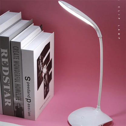 8015A Touch Control Desk Lamp 3 Brightness Modes Eye Protection LED Night Light for Bedroom, College Dorm