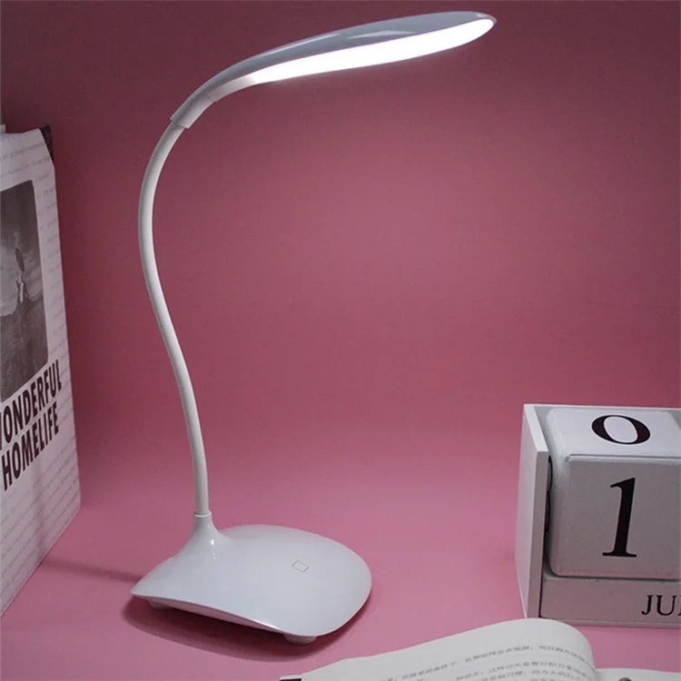 8015A Touch Control Desk Lamp 3 Brightness Modes Eye Protection LED Night Light for Bedroom, College Dorm