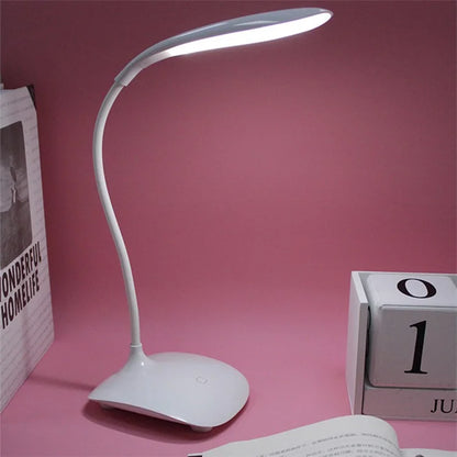 8015A Touch Control Desk Lamp 3 Brightness Modes Eye Protection LED Night Light for Bedroom, College Dorm