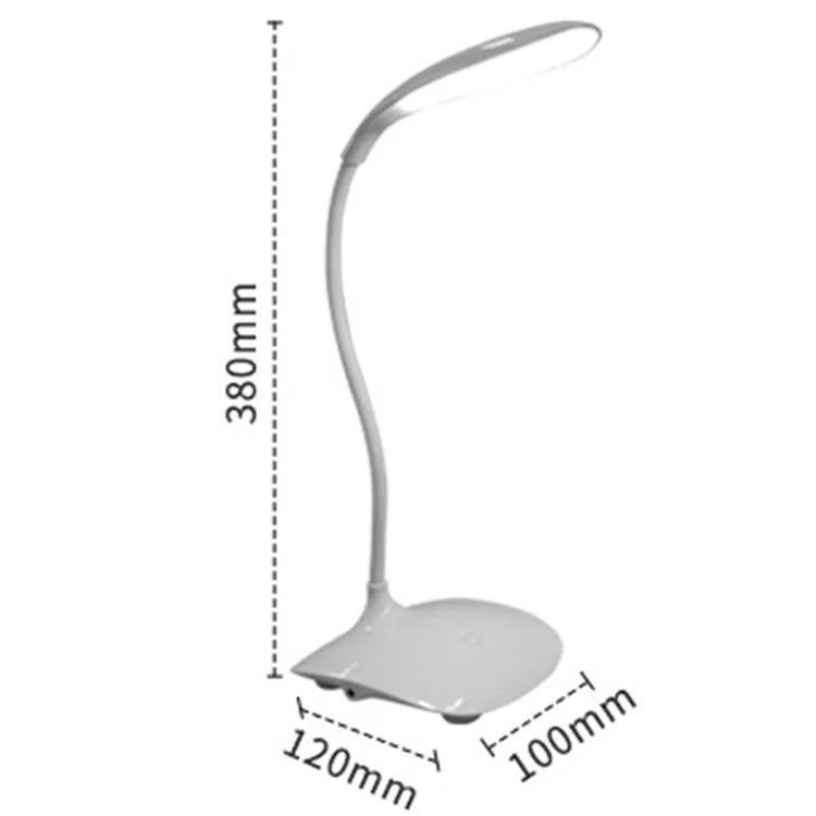 8015A Touch Control Desk Lamp 3 Brightness Modes Eye Protection LED Night Light for Bedroom, College Dorm