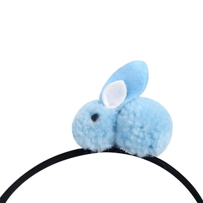 5Pcs Easter Bunny Headband for Kids Cute Plush Rabbit Hairband Children Hair Ornament