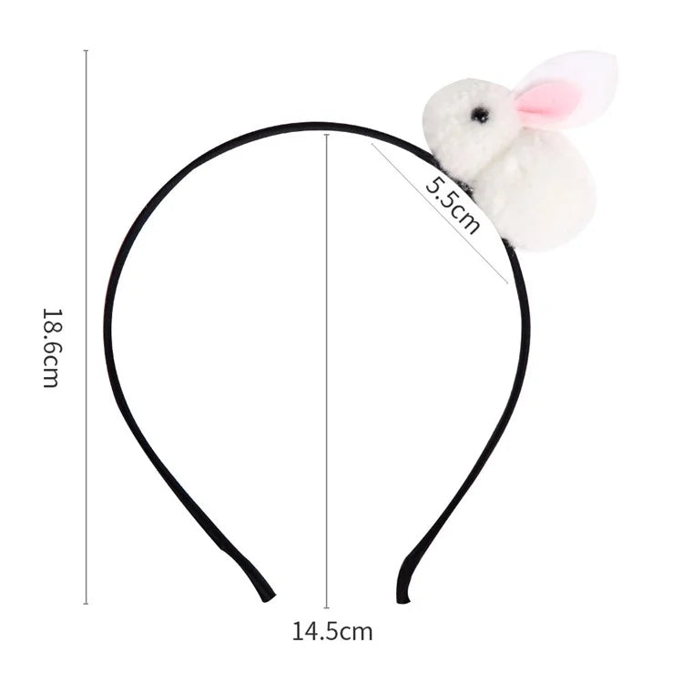 5Pcs Easter Bunny Headband for Kids Cute Plush Rabbit Hairband Children Hair Ornament