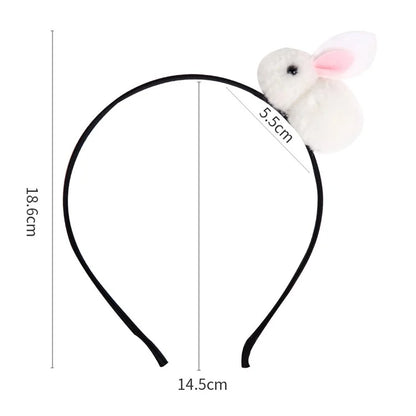 5Pcs Easter Bunny Headband for Kids Cute Plush Rabbit Hairband Children Hair Ornament