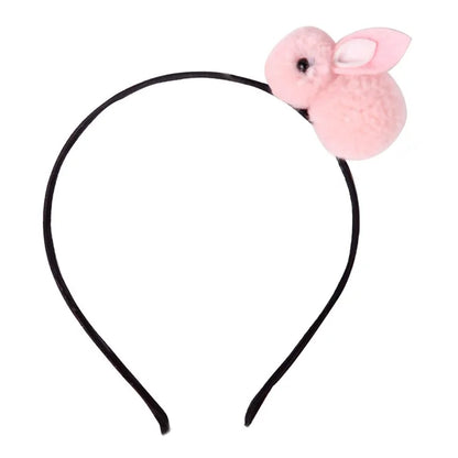 5Pcs Easter Bunny Headband for Kids Cute Plush Rabbit Hairband Children Hair Ornament