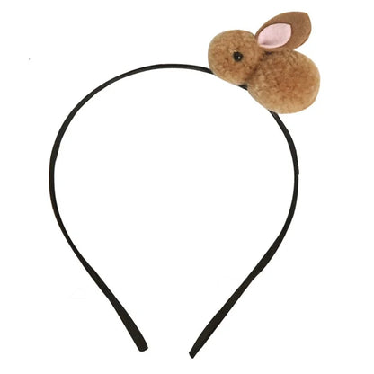 5Pcs Easter Bunny Headband for Kids Cute Plush Rabbit Hairband Children Hair Ornament