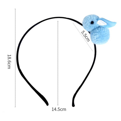 5Pcs Easter Bunny Headband for Kids Cute Plush Rabbit Hairband Children Hair Ornament