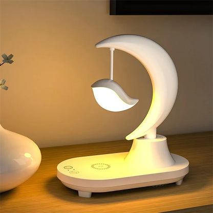 TB-22SLIWBT Bedroom 7-Color Night Light Bluetooth Speaker Ambient Light Support Wireless Charging Function