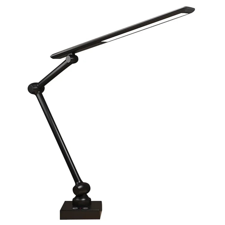 TB-52S LED Desk Lamp Clamp Design Flexible 3 Sections Swing Arm Eye Protection Light (USB Plug-In Powered)