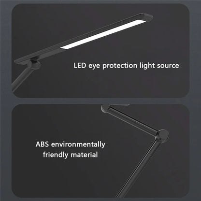 TB-52S LED Desk Lamp Clamp Design Flexible 3 Sections Swing Arm Eye Protection Light (USB Plug-In Powered)
