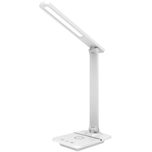 TD-619-CDWK Touch Control LED Desk Lamp 15W Wireless Charger Function Desk Light (USB Plug-In Powered)
