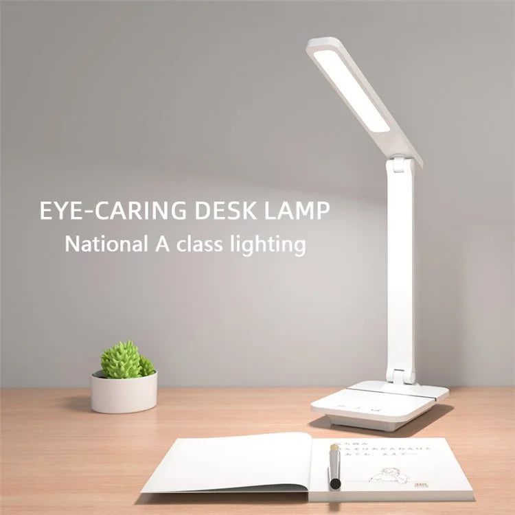 TD-619S-CD USB Stepless Dimming Night Light Student Study Reading Desk Lamp with Phone Holder