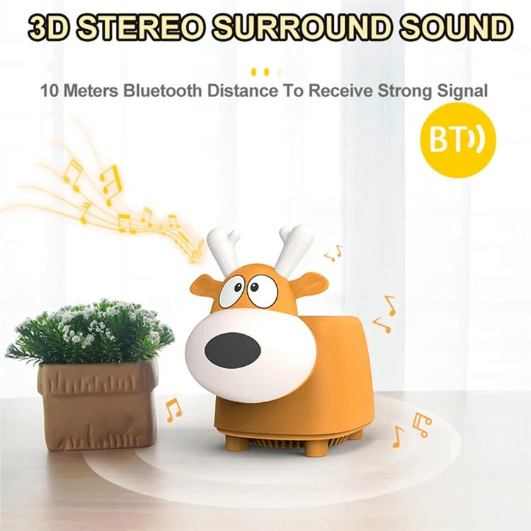 TB-102S Bluetooth Speaker Ambient Light Bedroom Bedside LED Night Light with 15W Wireless Charging