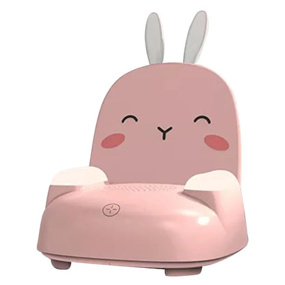TB-99S Cute Rabbit Shape Night Light with Bluetooth Speaker Ambient Light 7 Color Table Lamp