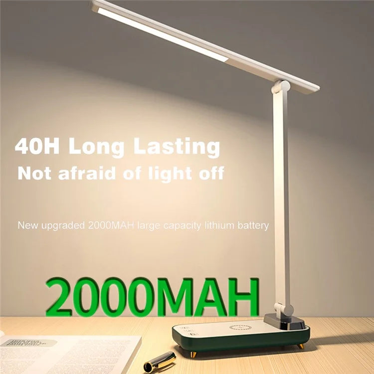 TB-76SLI Eye Protection LED Desk Lamp Dimmable Touch Control Table Light, Built-in 2000mAh Battery