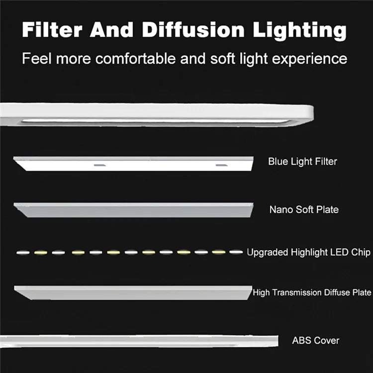 TB-76SLI Eye Protection LED Desk Lamp Dimmable Touch Control Table Light, Built-in 2000mAh Battery