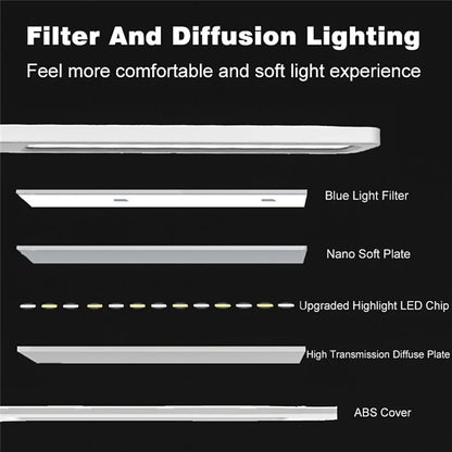 TB-76SLI Eye Protection LED Desk Lamp Dimmable Touch Control Table Light, Built-in 2000mAh Battery