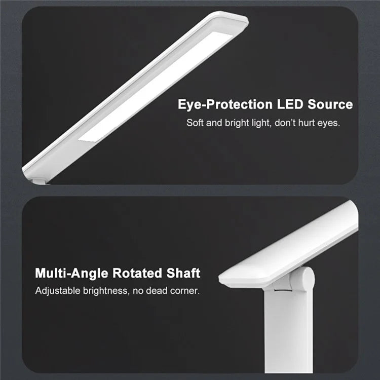 TB-76SLI Eye Protection LED Desk Lamp Dimmable Touch Control Table Light, Built-in 2000mAh Battery