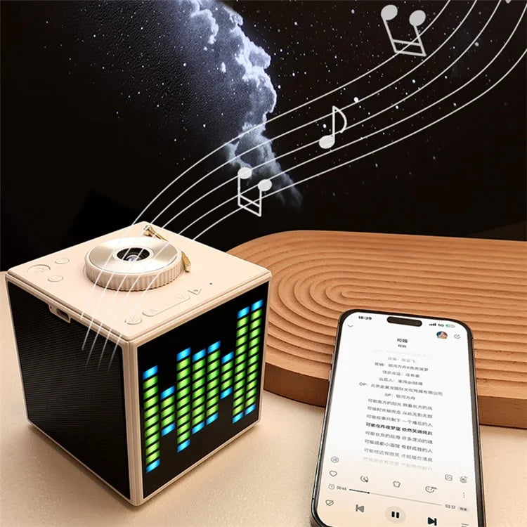 K-1206 Star Projector Night Light White Noise Bluetooth Speaker Sound Pickup Home Decor