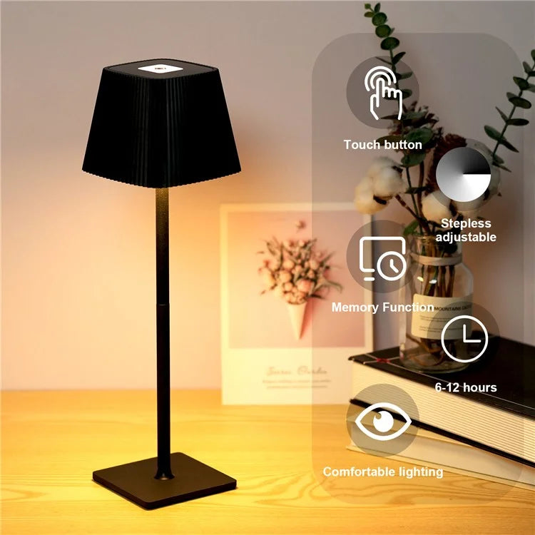 ML-G06 Stepless Dimmable Table Lamp Eye Protection Desk Light, 2000mAh Battery
