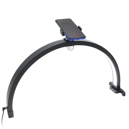 M12X 56cm Touch Control Foldable Desk Nail Light 3 Color Temperature LED Half Moon Lamp