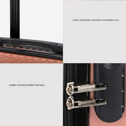 Adult Student 20-Inch Suitcase PC+ABS 34x24x50cm Lock Design Carry On Luggage