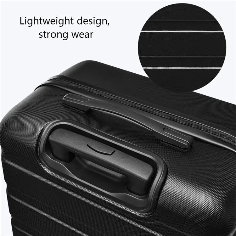 24-Inch Checked Luggage Case Pull Trolley Bag Suitcase Baggage, 39x26x64cm