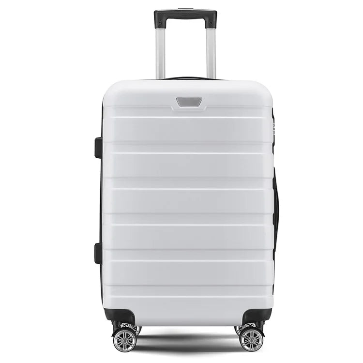 24-Inch Checked Luggage Case Pull Trolley Bag Suitcase Baggage, 39x26x64cm