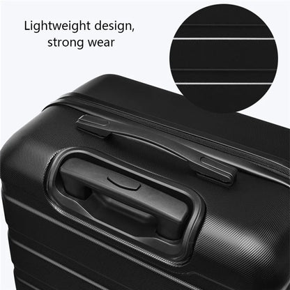 24-Inch Checked Luggage Case Pull Trolley Bag Suitcase Baggage, 39x26x64cm