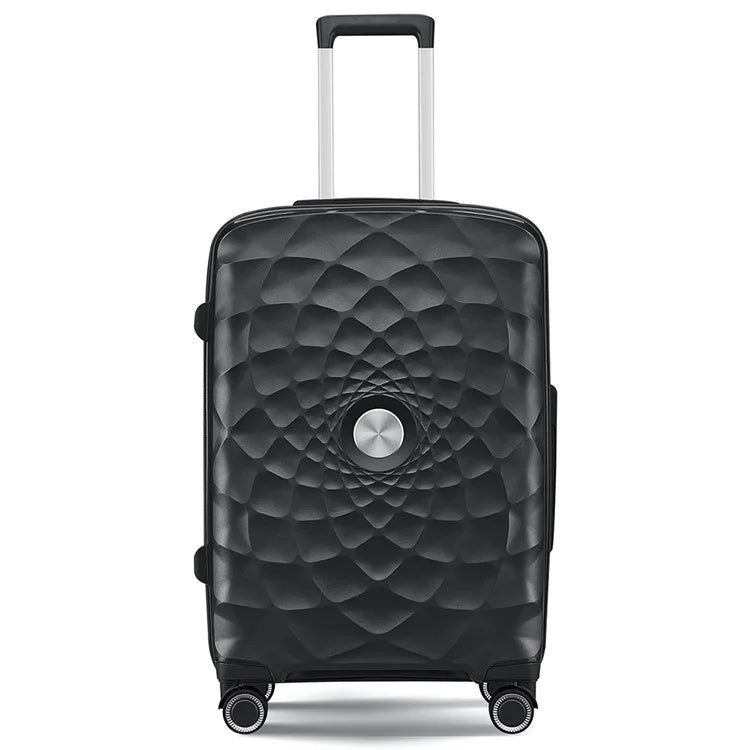 20-Inch PP Shell Carry On Luggage 4 Spinner Wheels Suitcase Trolley Case, 57x34x23cm