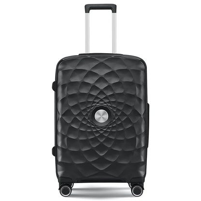 20-Inch PP Shell Carry On Luggage 4 Spinner Wheels Suitcase Trolley Case, 57x34x23cm