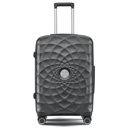 20-Inch PP Shell Carry On Luggage 4 Spinner Wheels Suitcase Trolley Case, 57x34x23cm