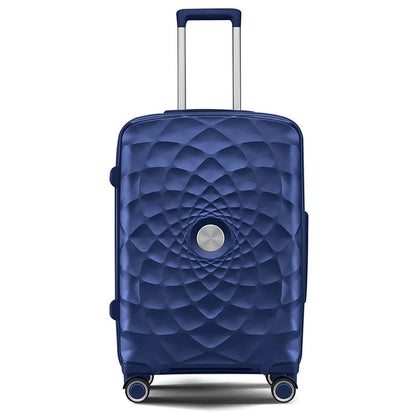 20-Inch PP Shell Carry On Luggage 4 Spinner Wheels Suitcase Trolley Case, 57x34x23cm