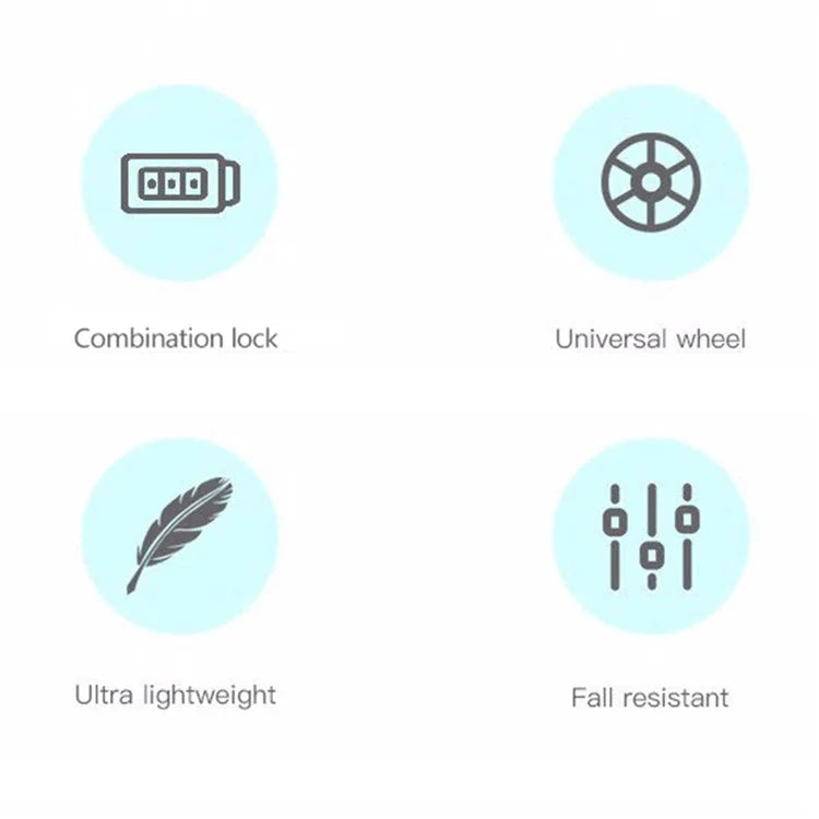 20-Inch PP Shell Carry On Luggage 4 Spinner Wheels Suitcase Trolley Case, 57x34x23cm