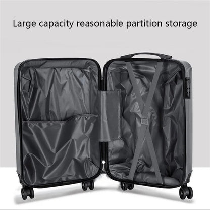 Stripe Design 20-inch ABS+PP Suitcase Silent Universal Wheels Travel Trolley Case, 36x23x50cm