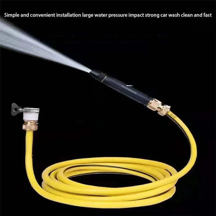 Car Washing Spray Nozzle High Pressure Vehicle Cleaning Watering Flushing Spray Gun with 15m Water Hose