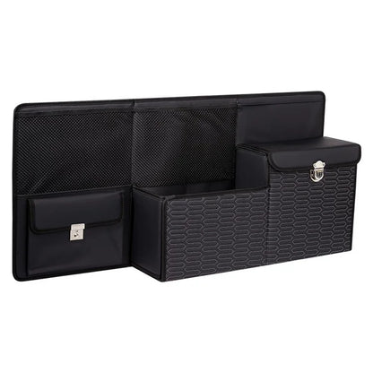 PU Leather Car Trunk Organizer Hanging Box Large Capacity Folding Storage Bag