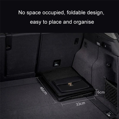 PU Leather Car Trunk Organizer Hanging Box Large Capacity Folding Storage Bag