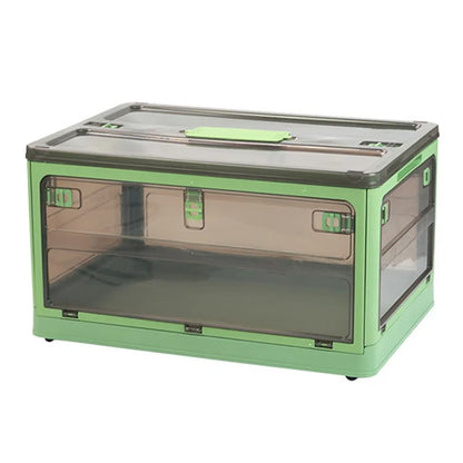 48 x 33.5 x 26cm 5-Sided Doors Folding Storage Box PP Household Organizer Container, Size: M